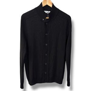 Calvin Klein Black Merino Sweater women’s medium Italian yarn quiet luxury